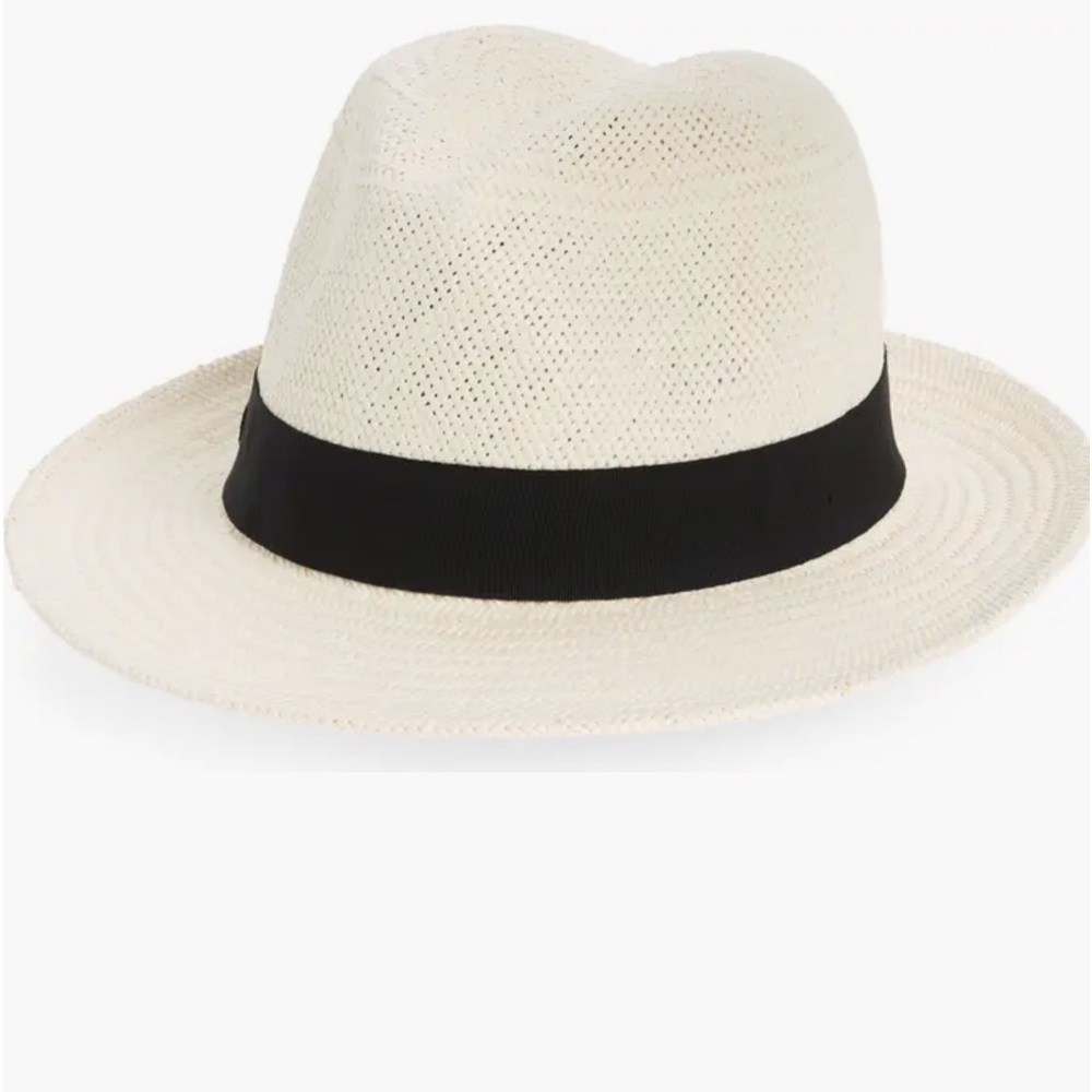 Halogen straw Panama hat